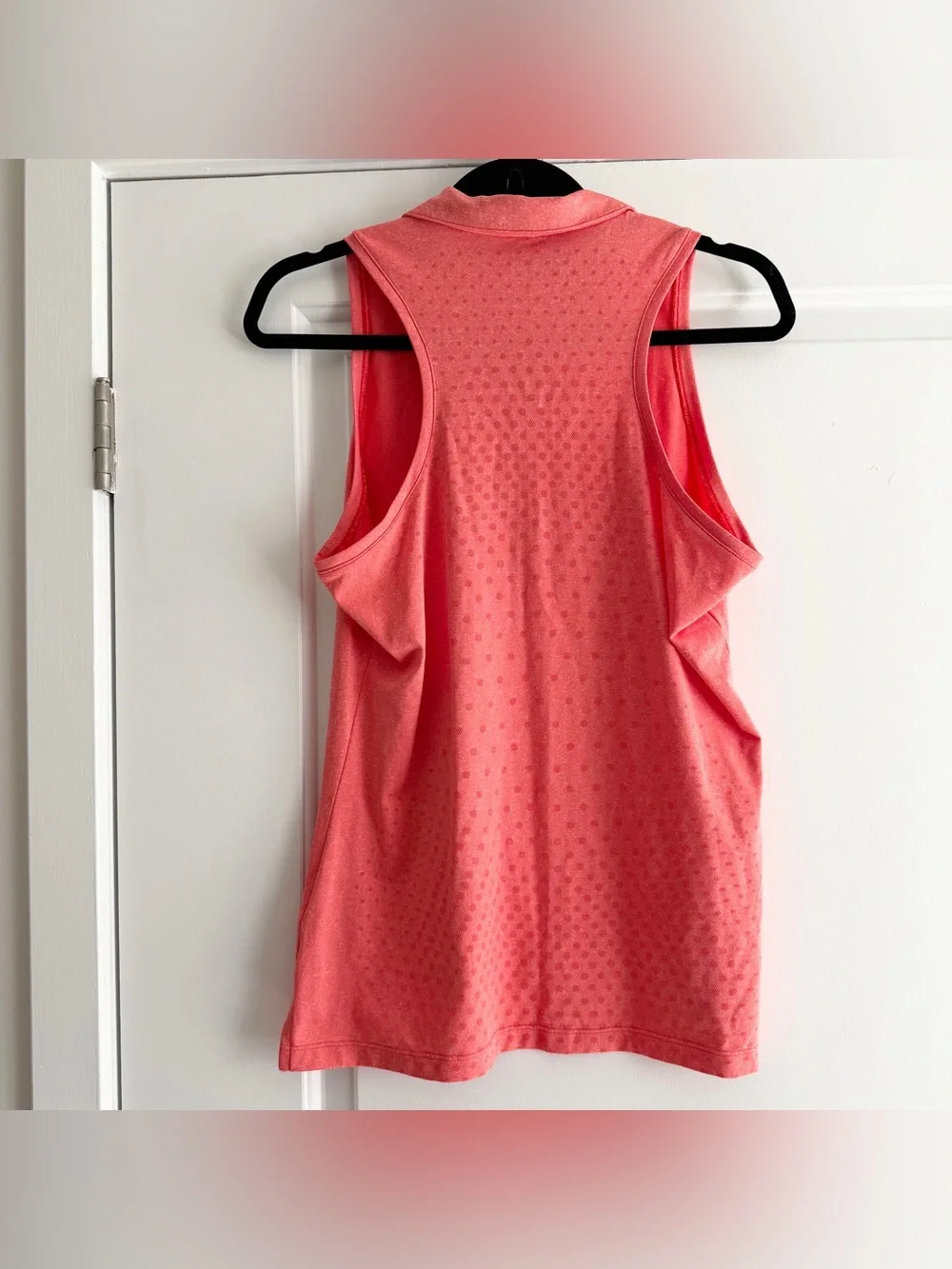 Nike Golf Dri-Fit Peach Pink Collared Sleeveless Top